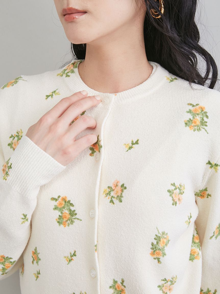 Mila Owen「フラワープリントアンサンブルカーディガン」|カーディガン|