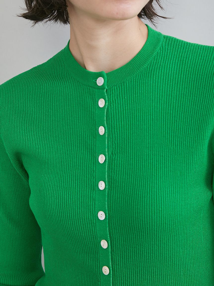 Mila Owen「UVケアシアーリブニットカーディガン」|カーディガン|