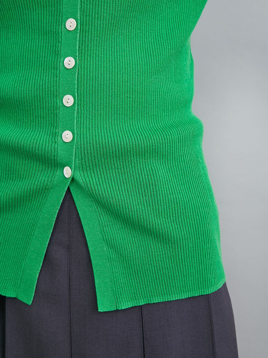 Mila Owen「UVケアシアーリブニットカーディガン」|カーディガン|