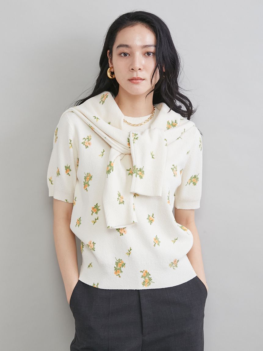 Mila Owen「フラワープリントアンサンブルプルオーバー」|Tシャツ・カットソー|