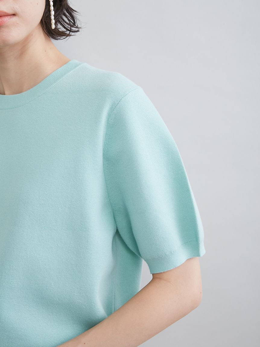 Mila Owen「コットンブレンドクールネックニット」|ニット・セーター|