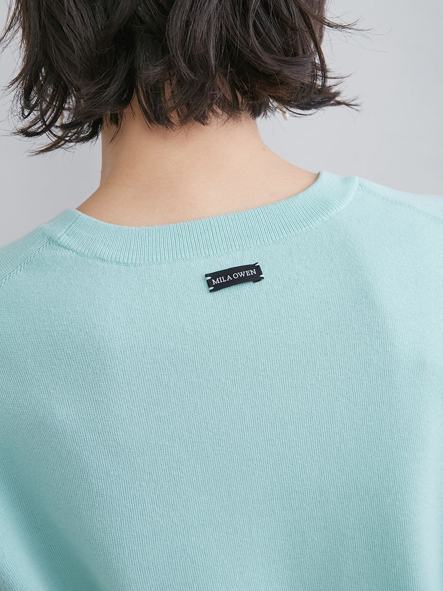 Mila Owen「コットンブレンドクールネックニット」|ニット・セーター|
