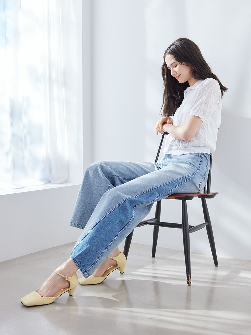 Mila Owen「ワッシャーハーフスリーブポロニット」|ニット・セーター|