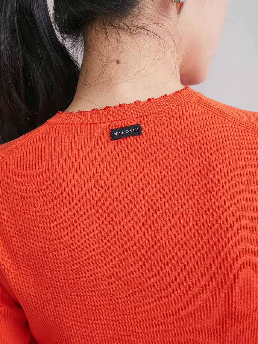 Mila Owen「刺繍スカラヘンリーネックニット」|ニット・セーター|