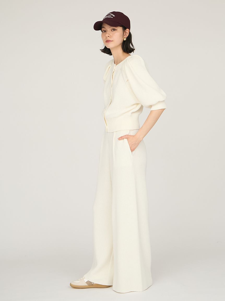 emmi atelier「パフスリーブニットカーディガン」|カーディガン|