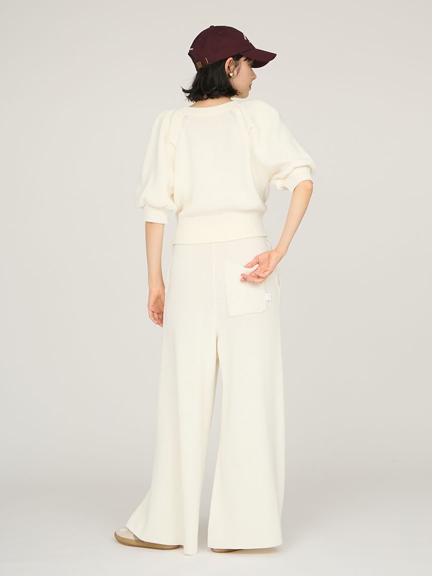 emmi atelier「パフスリーブニットカーディガン」|カーディガン|