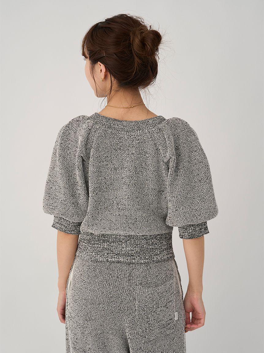 emmi atelier「パフスリーブニットカーディガン」|カーディガン|