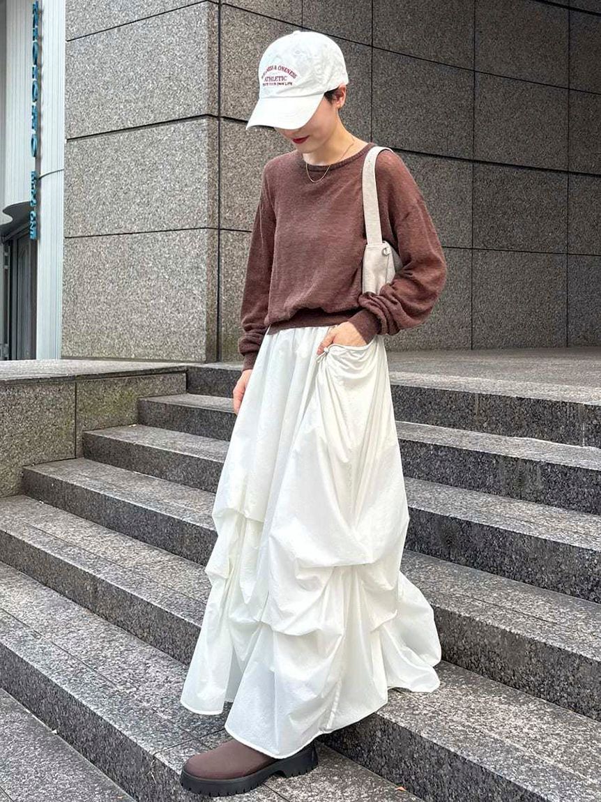 emmi atelier「シアーニットトップス」|ニット・セーター|