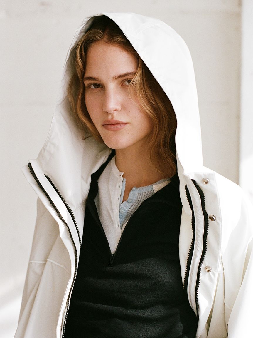 emmi atelier「【セットアイテム】eco ヘンリーネックレイヤードニットトップス」|ニット・セーター|