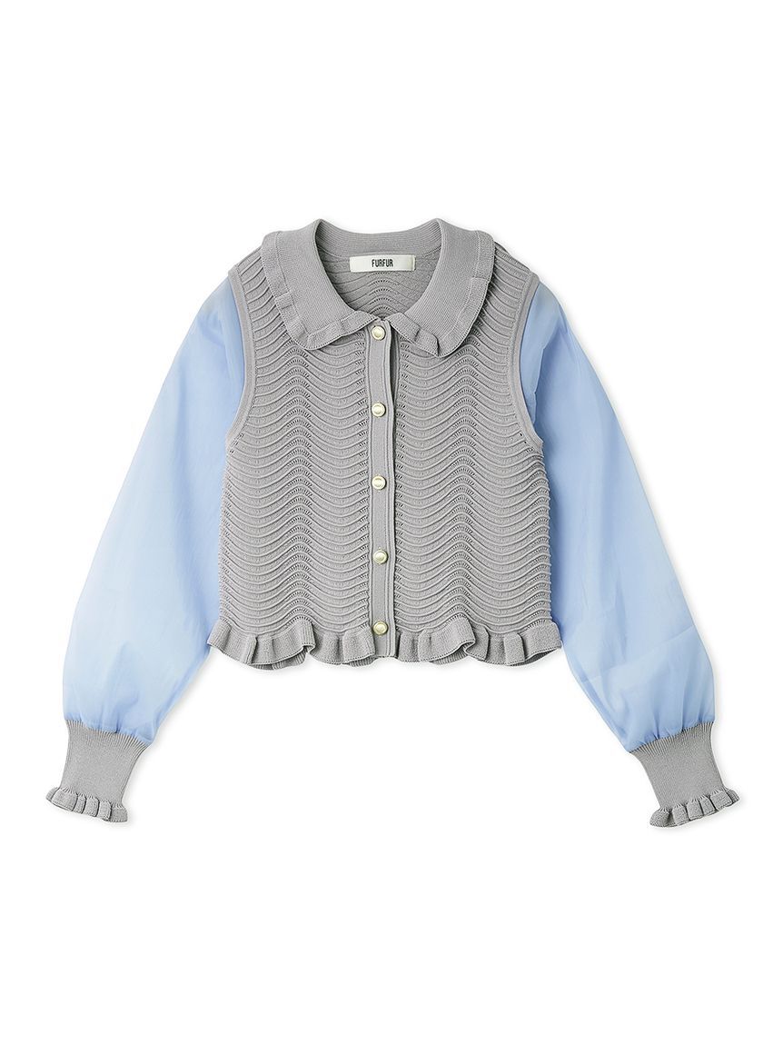 FURFUR「シアースリーブカーディガン」|カーディガン|