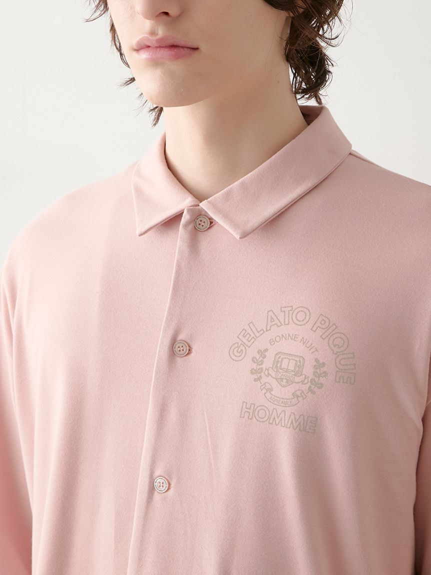 GELATO PIQUE HOMME「【HOMME】レーヨンカレッジロゴシャツ」|シャツ・ブラウス|