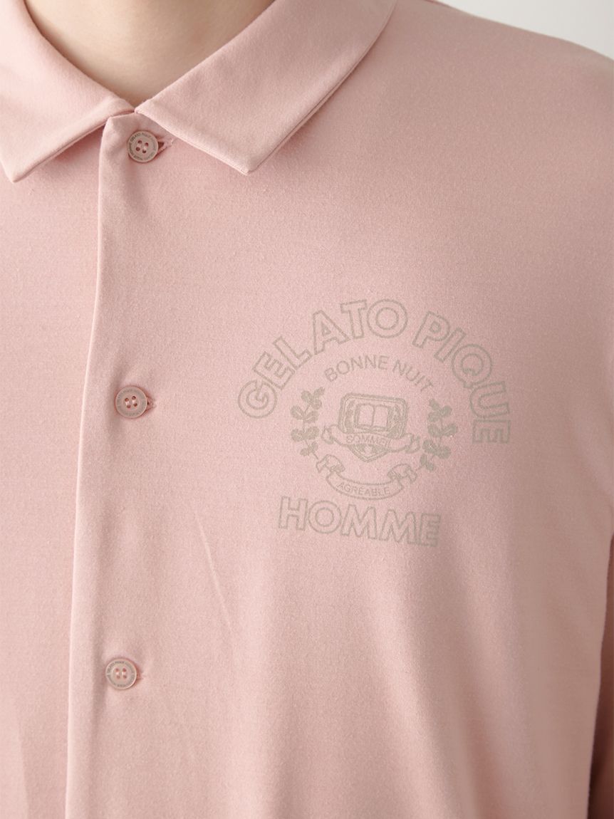 GELATO PIQUE HOMME「【HOMME】レーヨンカレッジロゴシャツ」|シャツ・ブラウス|