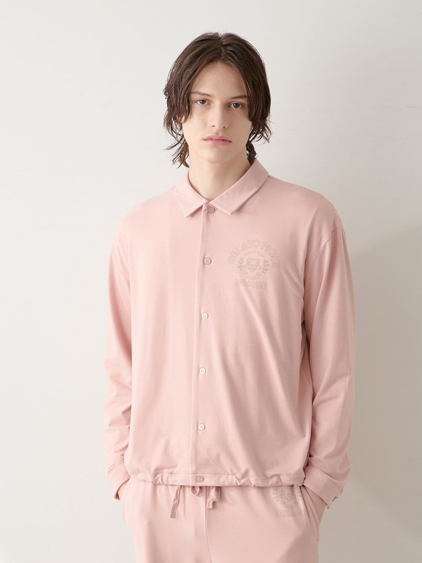 GELATO PIQUE HOMME「【HOMME】レーヨンカレッジロゴシャツ」|シャツ・ブラウス|