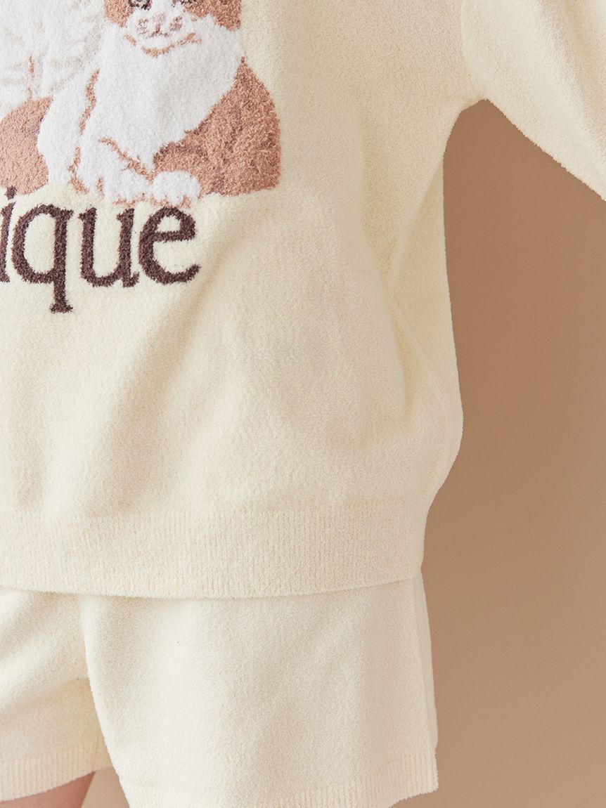 gelato pique「【ラッピング済み】エアリーモコキャットジャガードプルオーバー＆ショートパンツSET」|ルームウェア|