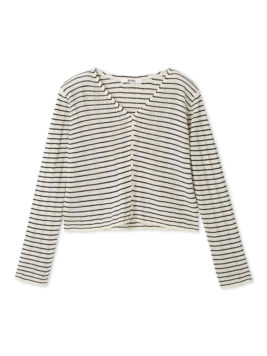 SNIDEL「リブシアーカーディガン」|カーディガン|