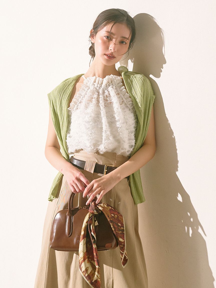 SNIDEL「リブシアーカーディガン」|カーディガン|