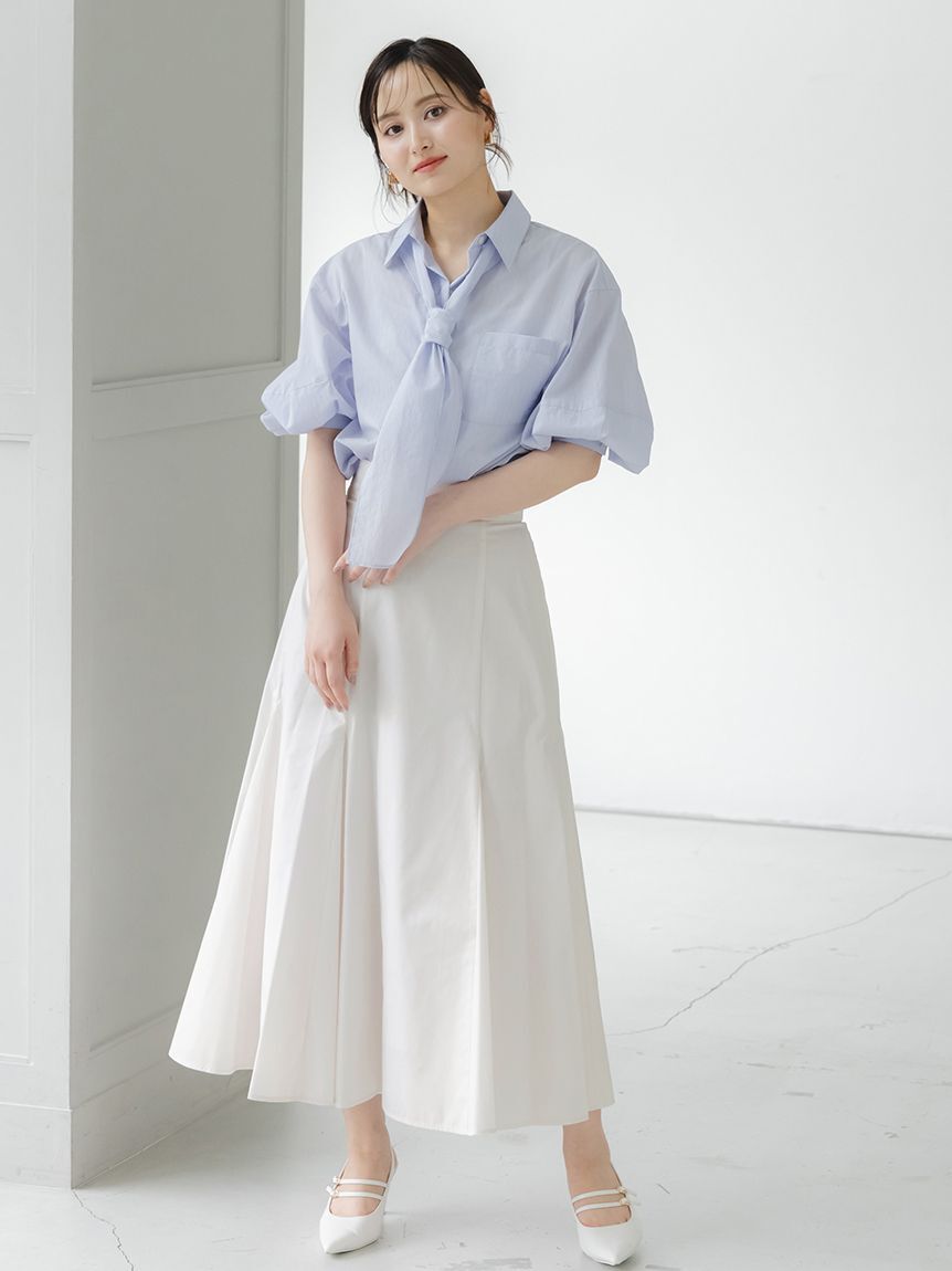 SNIDEL「ボリュームタフタスカート」|スカート|