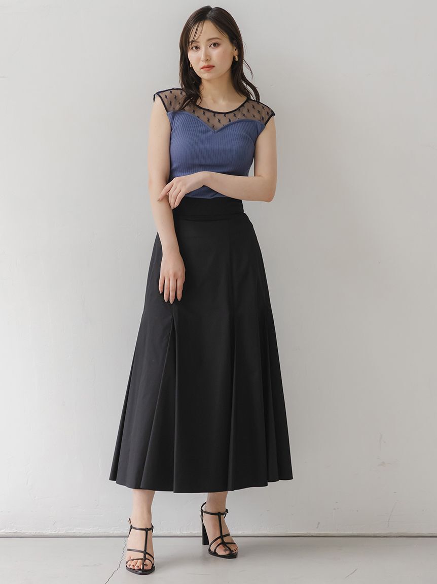 SNIDEL「ボリュームタフタスカート」|スカート|