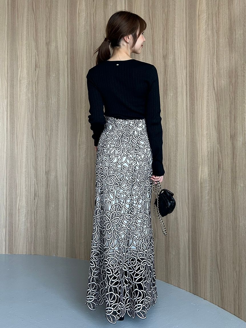 SNIDEL「レーススカート」|スカート|