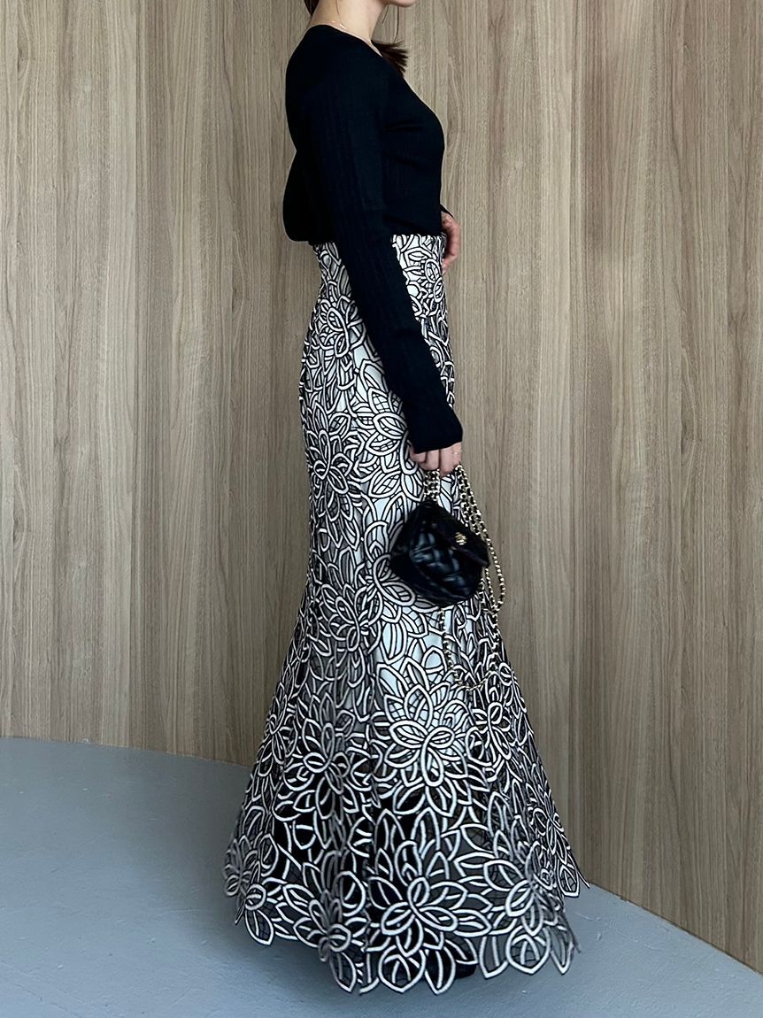 SNIDEL「レーススカート」|スカート|