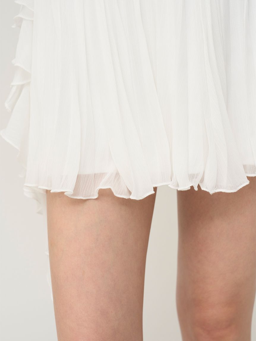 SNIDEL「レーストリムシフォンセットアップ」|ワンピース|