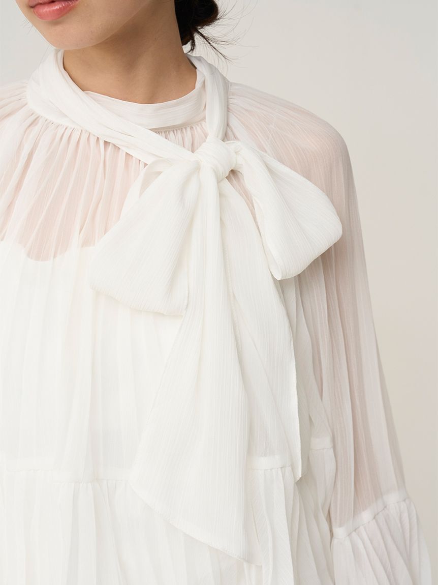 SNIDEL「レーストリムシフォンセットアップ」|ワンピース|