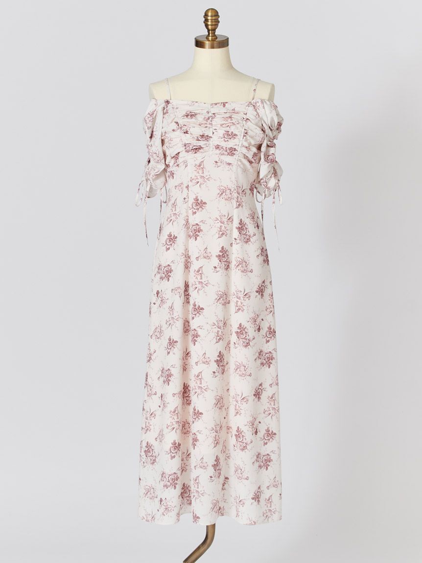 SNIDEL「【WEB限定/ROSE Collection】ROSEプリントワンピース」|ワンピース|