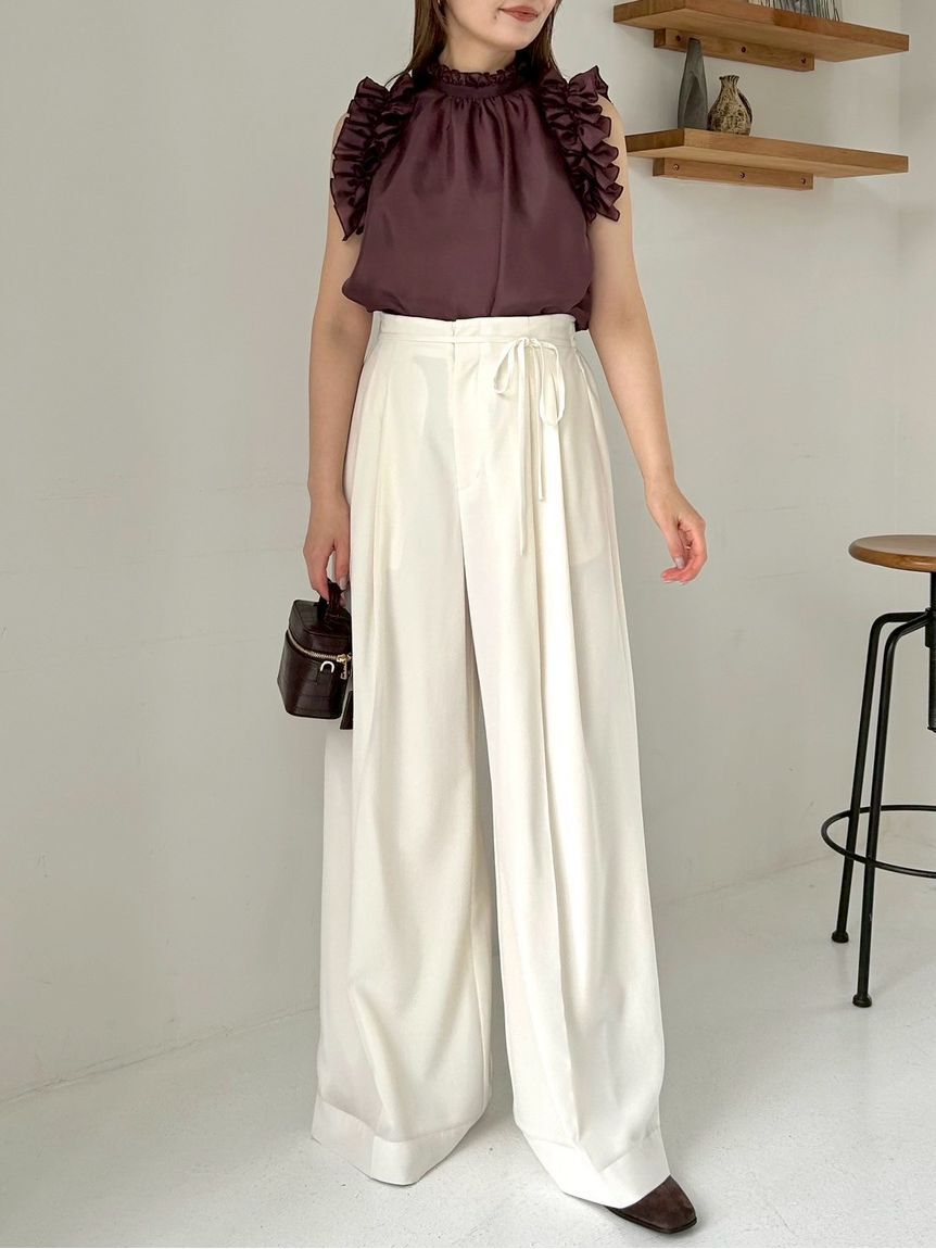 FRAY I.D「2wayギャザーフリルブラウス」|シャツ・ブラウス|