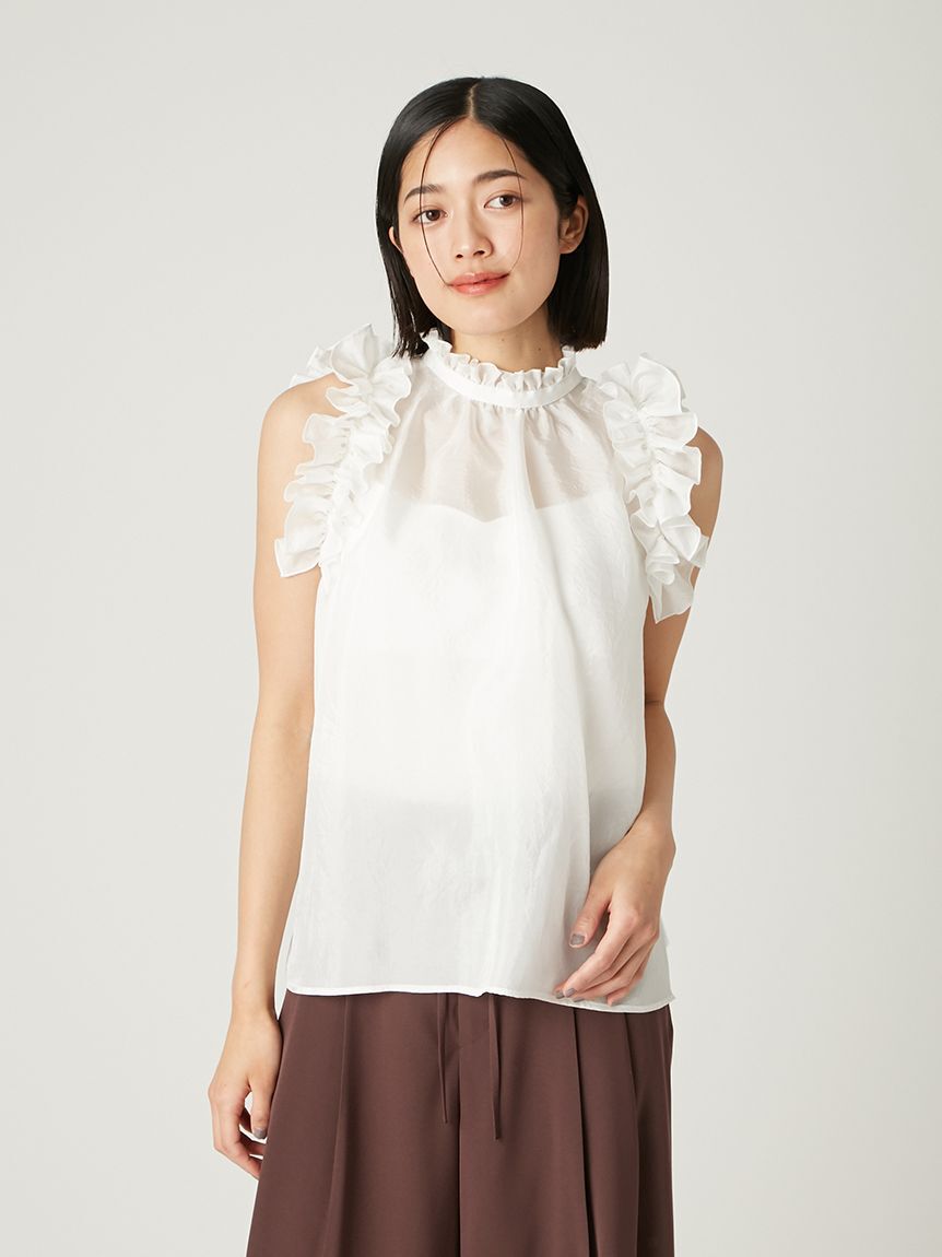 FRAY I.D「2wayギャザーフリルブラウス」|シャツ・ブラウス|