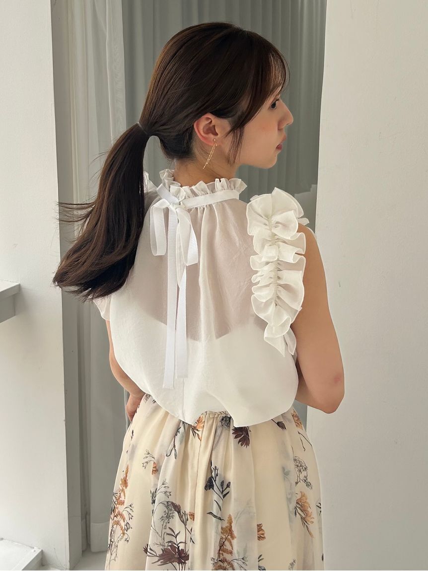 FRAY I.D「2wayギャザーフリルブラウス」|シャツ・ブラウス|