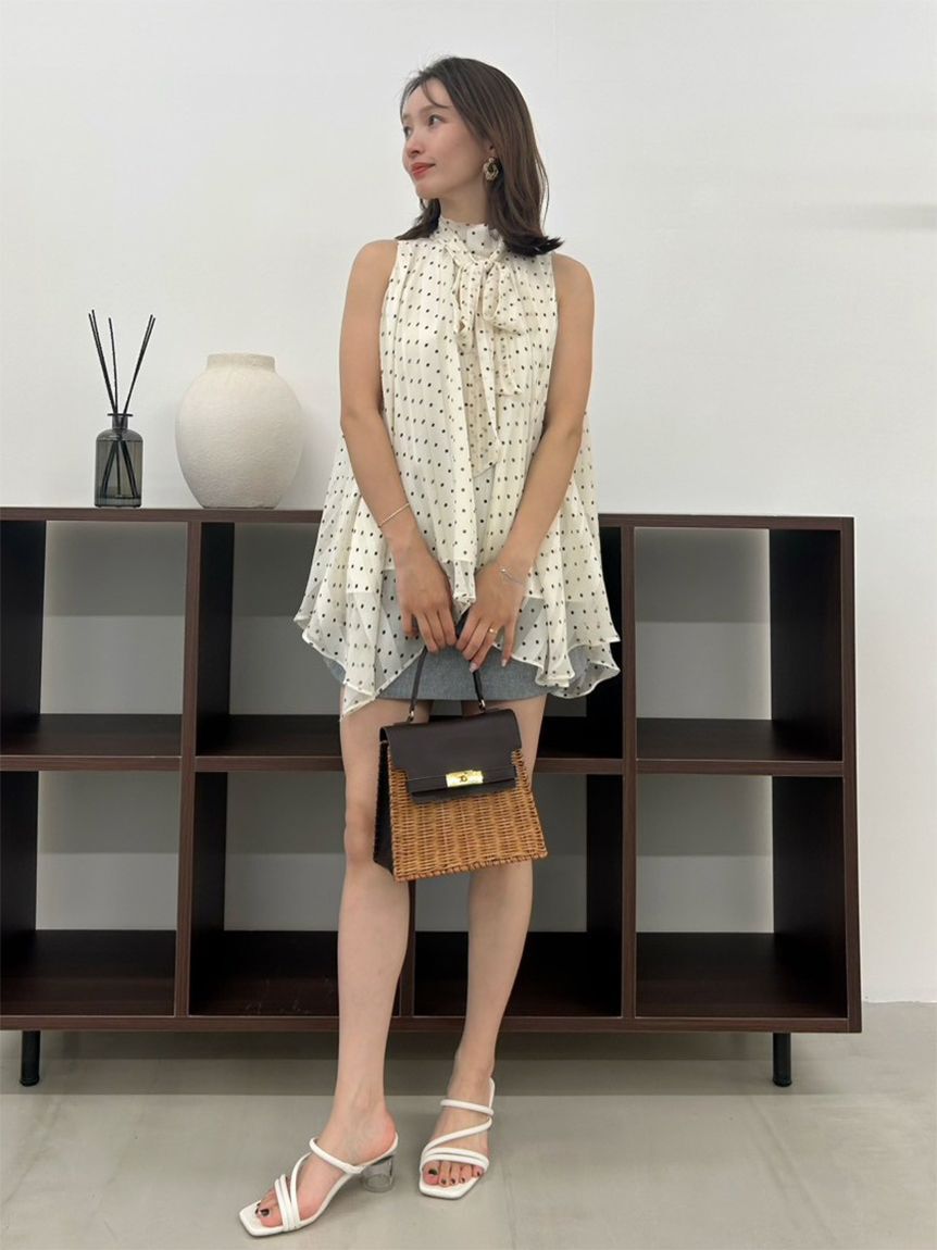 FRAY I.D「リボンタイホルターブラウス」|シャツ・ブラウス|