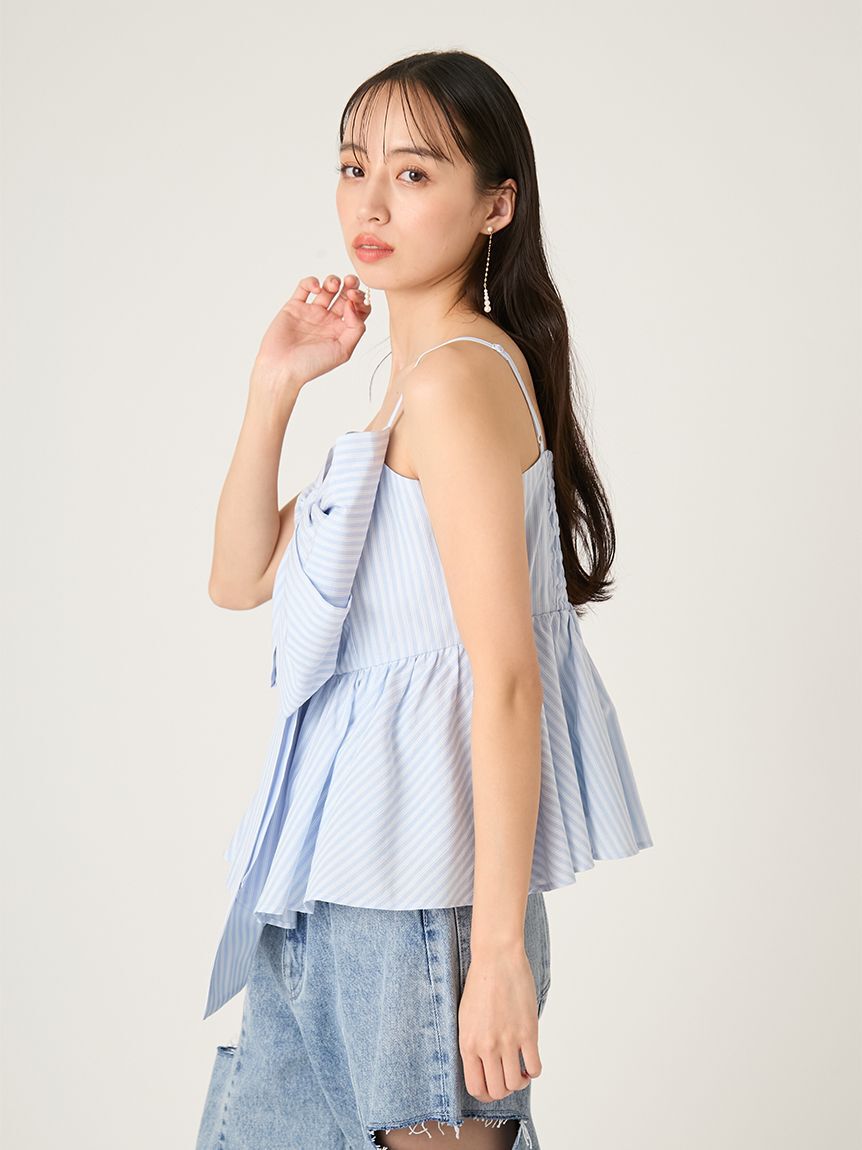 FRAY I.D「リボンペプラムキャミトップス」|キャミソール|
