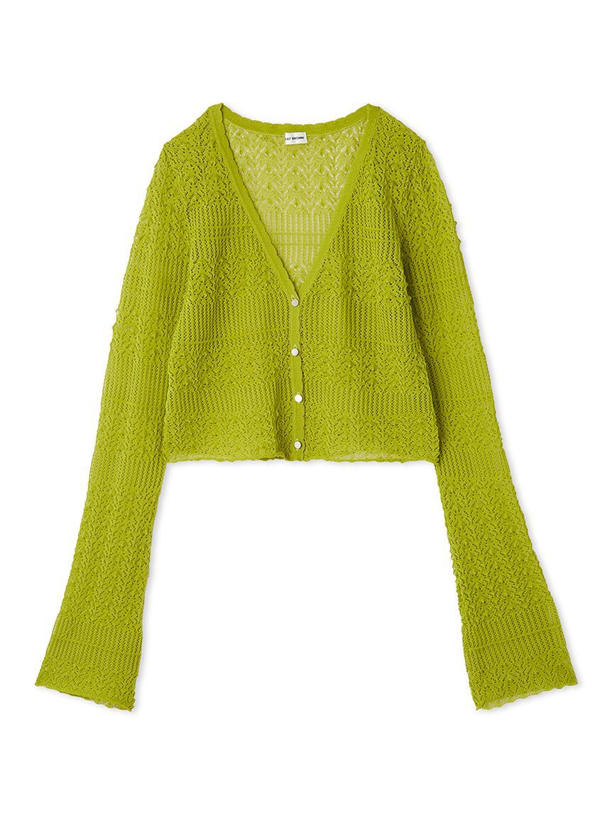 LILY BROWN「セミシアーニットカーディガン」|カーディガン|