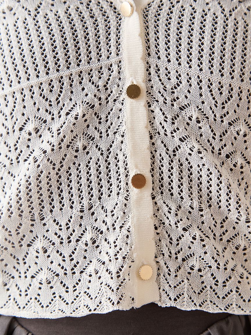 LILY BROWN「セミシアーニットカーディガン」|カーディガン|