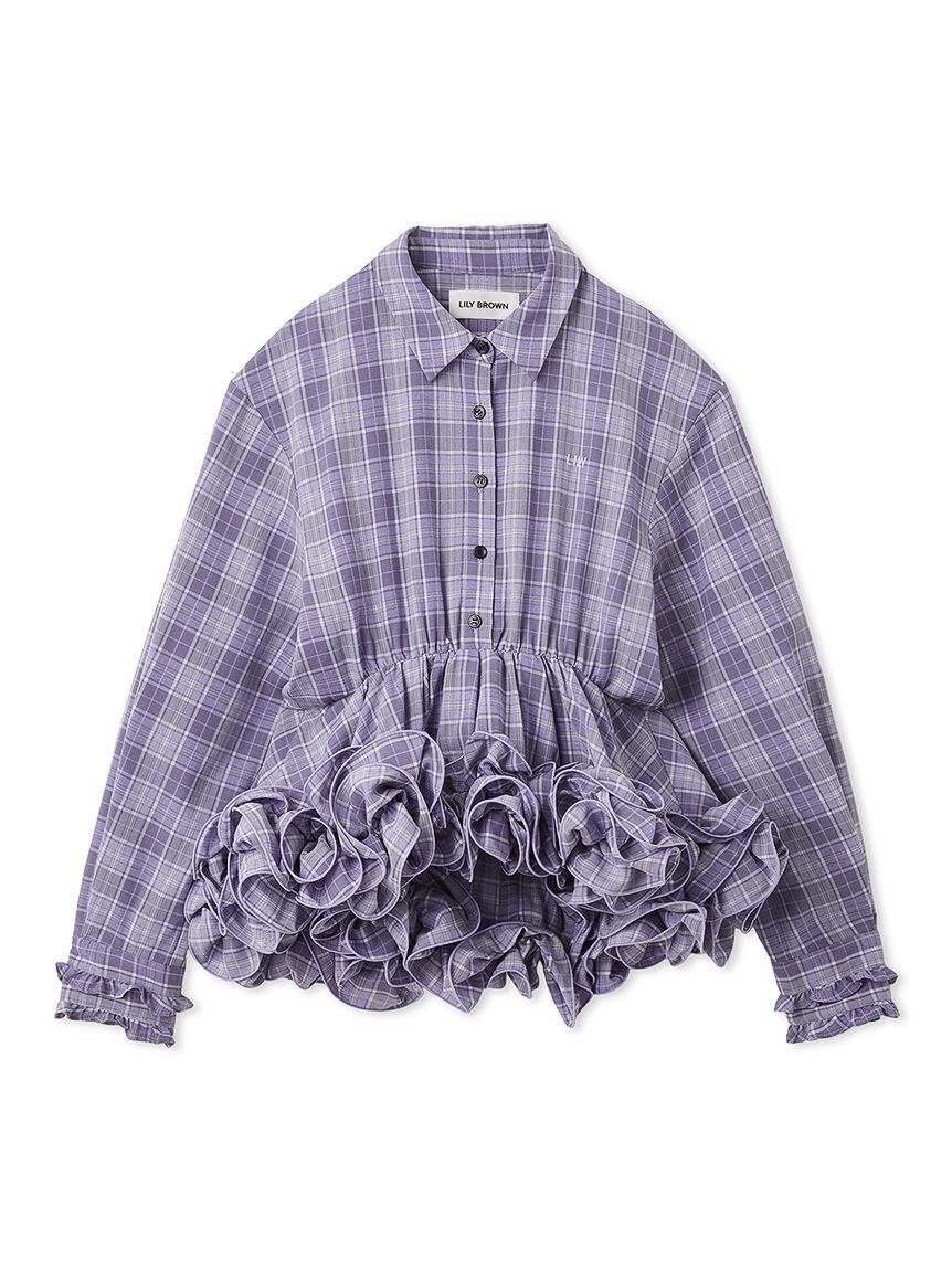 LILY BROWN「ホイップフリルヘムブラウス」|シャツ・ブラウス|