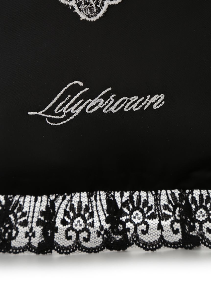 LILY BROWN Lingerie「【LILY BROWN Lingerie】Love letterサテンレースポーチ」|ポーチ|