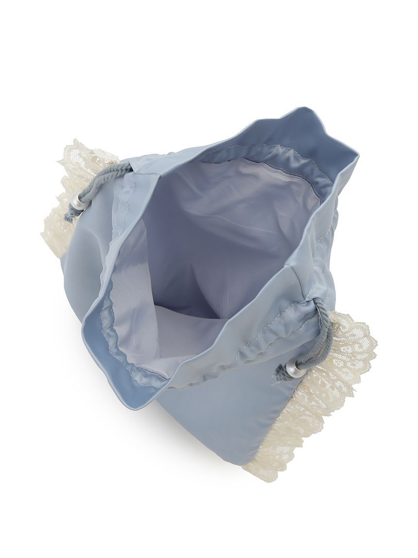 LILY BROWN Lingerie「【LILY BROWN Lingerie】Love letterサテンレースポーチ」|ポーチ|