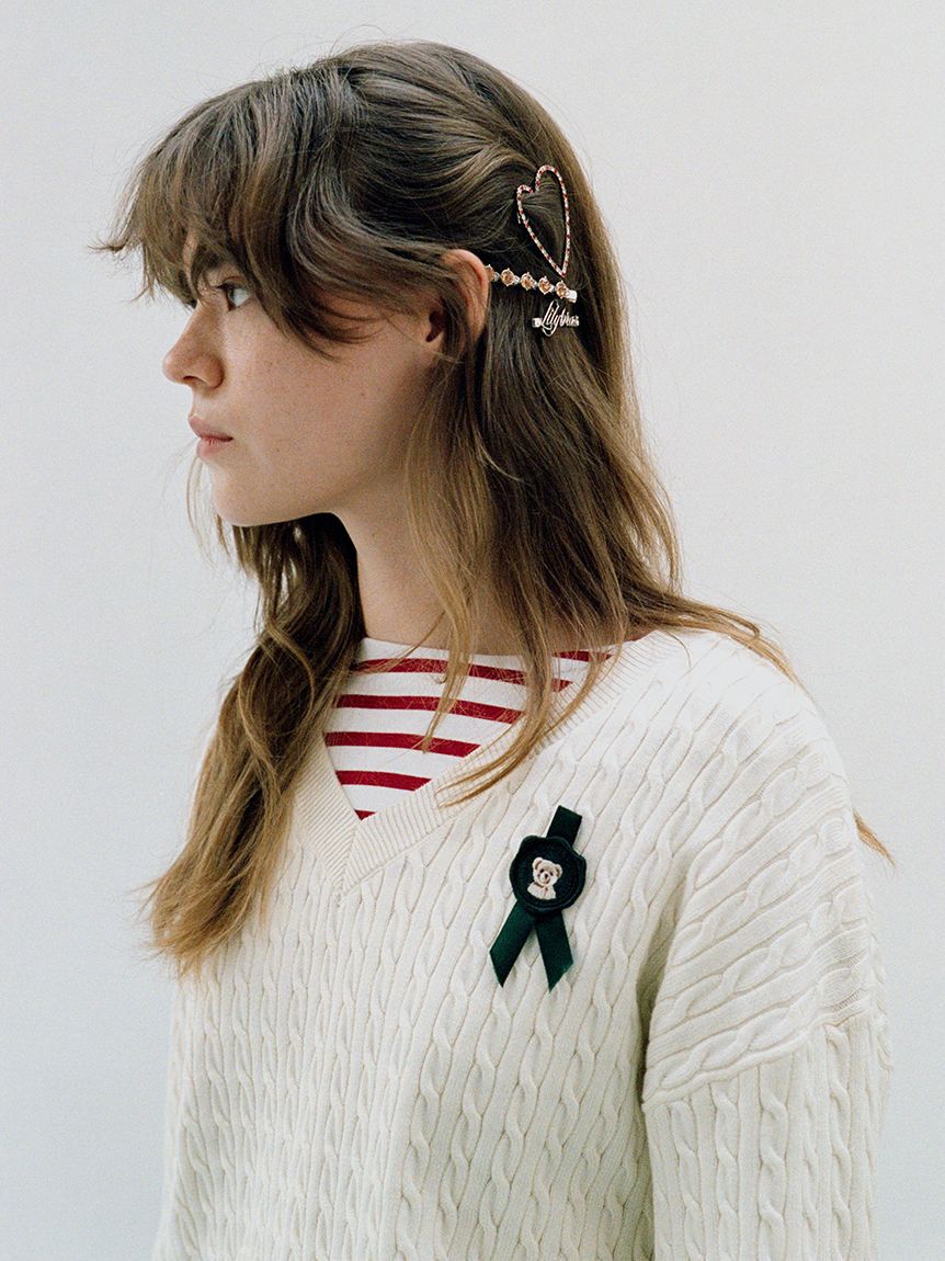 LILY BROWN「LOVEサインヘアピンセット（BOX入り）」|ヘアバンド|