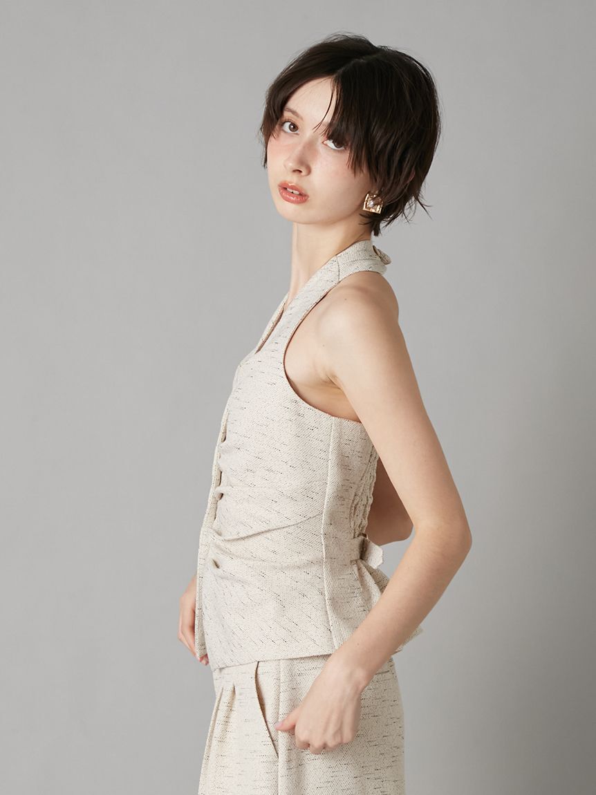 LILY BROWN「オーナメント釦ホルタージレ」|ベスト・ジレ|