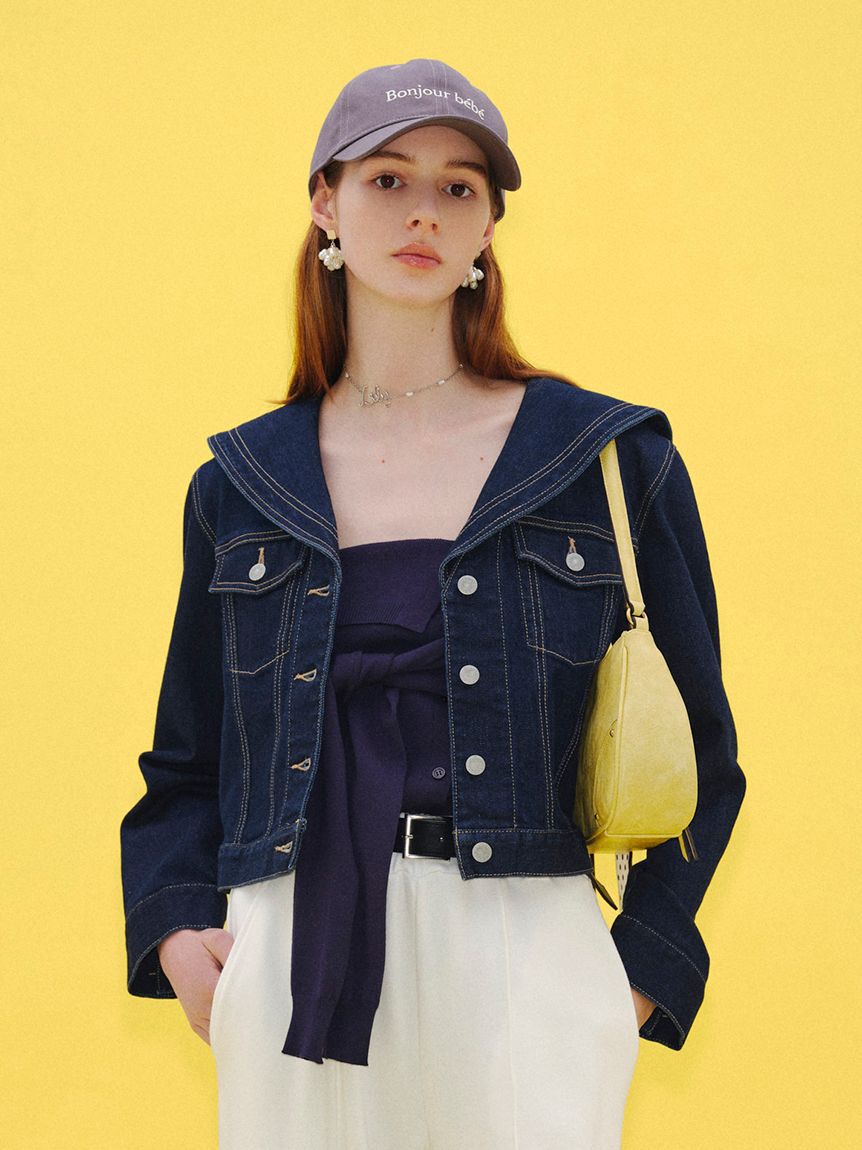LILY BROWN「セーラーデニムジャケット」|デニムジャケット|