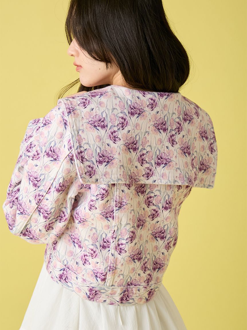 LILY BROWN「セーラーデニムジャケット」|デニムジャケット|