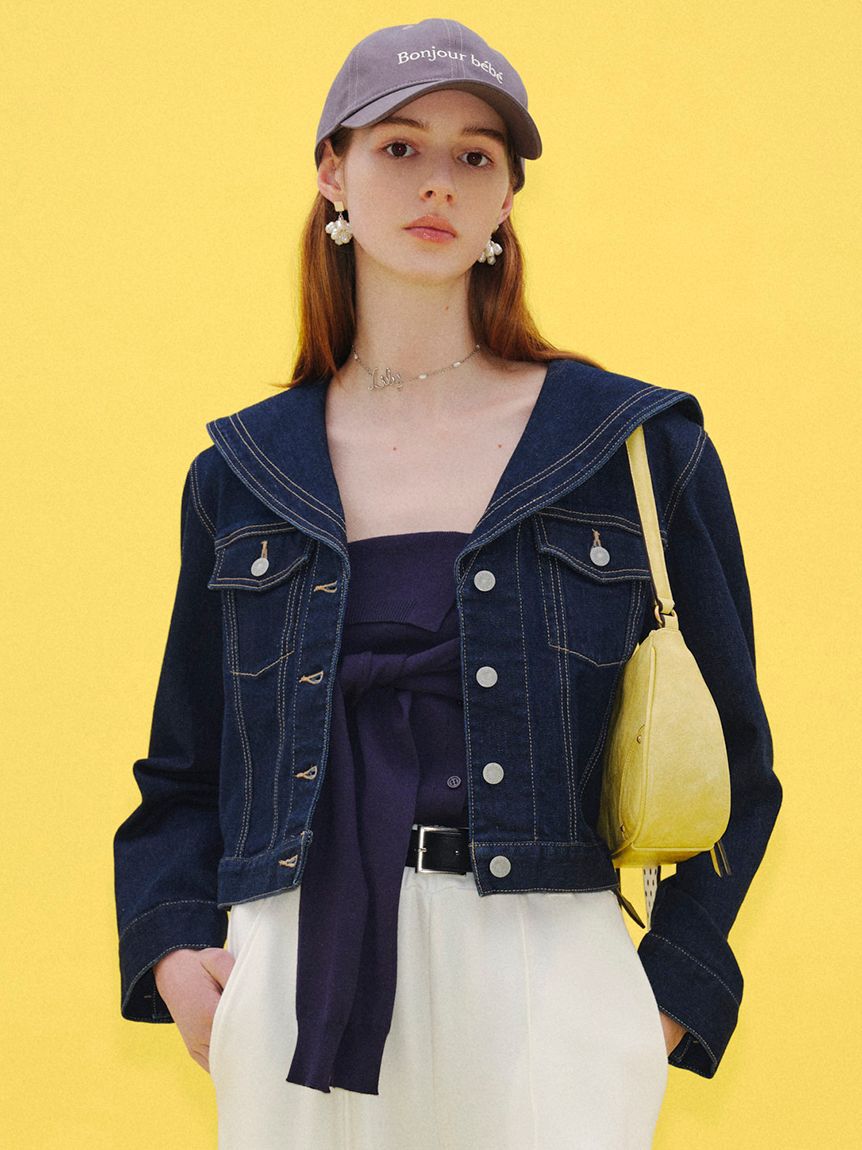LILY BROWN「セーラーデニムジャケット」|デニムジャケット|IND