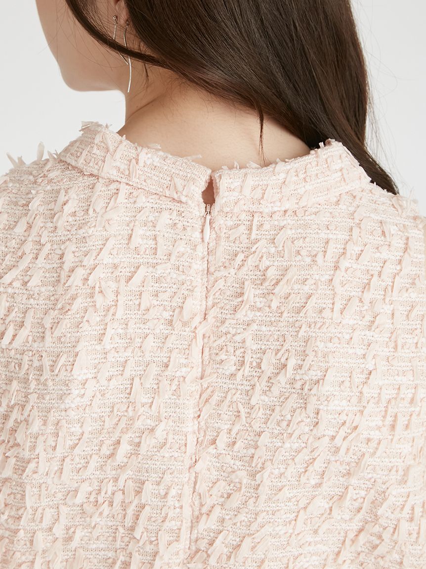 CELFORD「ツイードライクAラインブラウス」|シャツ・ブラウス|