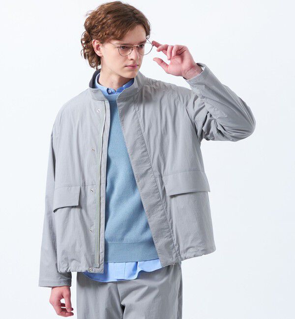 MACKINTOSH PHILOSOPHY「軽量ナイロンストレッチ スタンドブルゾン」|ブルゾン・スタジャン|ライトグレー