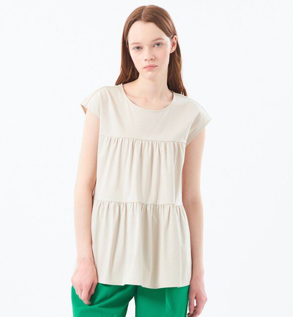 MACKINTOSH PHILOSOPHY「【WEB&一部店舗】ティアードスムースカットソー」|Tシャツ・カットソー|ベージュ