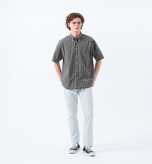 MACKINTOSH PHILOSOPHY「バッキンガムベア オーバーサイズボタンダウンシャツ モノトーンチェック」|シャツ・ブラウス|