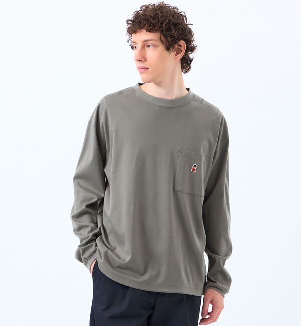 MACKINTOSH PHILOSOPHY「バッキンガムベア コンパクトスムース スピンドルTシャツ」|Tシャツ・カットソー|チャコールグレー