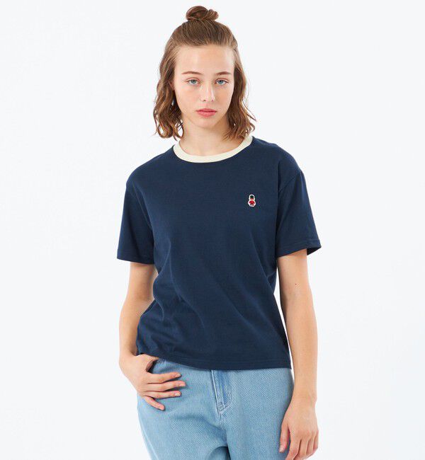 MACKINTOSH PHILOSOPHY「バッキンガムベア リンガーネックT」|Tシャツ・カットソー|ネイビー