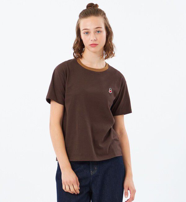 MACKINTOSH PHILOSOPHY「バッキンガムベア リンガーネックT」|Tシャツ・カットソー|キャメル