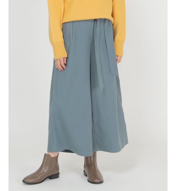 ikka「フェイクスエードワイドパンツ」|その他|